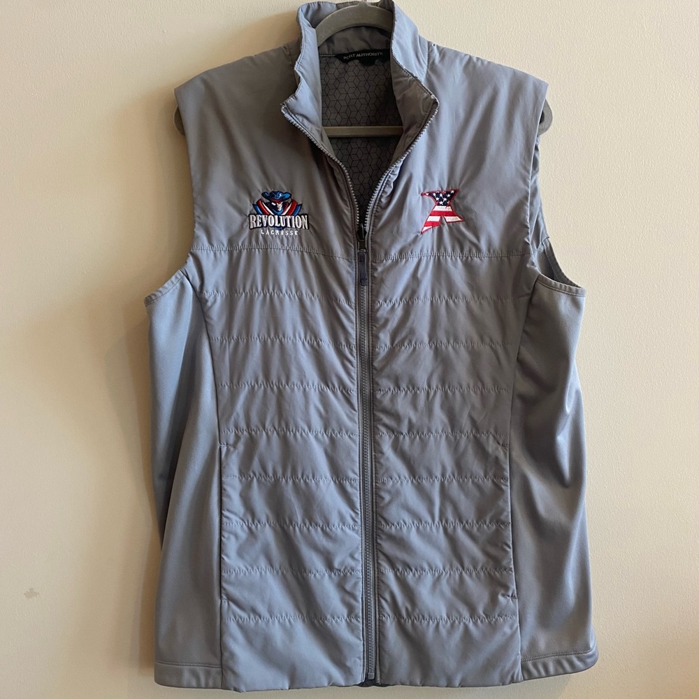 Port Authority Men's grey vest "revolution lacrosse"